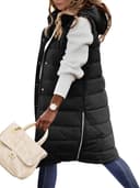 Thumbnail 5 de HEEKPEK Womens Puffer Vest Hooded long quilted coat 🧥
