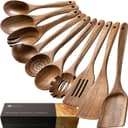 Thumbnail principal de Hefild Wooden Spoons 10-Piece Acacia Utensil Set 🥄