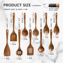 Thumbnail 1 de Hefild Wooden Spoons 10-Piece Acacia Utensil Set 🥄