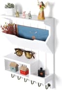 Thumbnail 2 de HEKFL Pine Wood Key Holder with 6 Hooks 🗝️