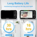 Thumbnail 3 de HelloBaby 5-inch Baby Monitor 30-hour Battery 📷