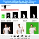 Thumbnail 2 de HEMMOTOP 5x6.56 ft white photo backdrop 📷