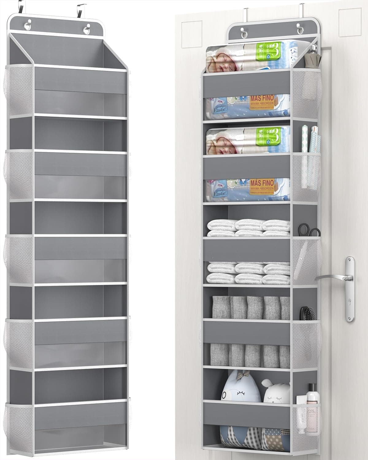 Hioya Over-The-Door Storage Organizer for Bathrooms 5-Shelf Camper 📦