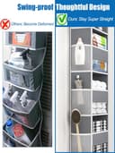 Thumbnail 2 de Hioya Over-The-Door Storage Organizer for Bathrooms 5-Shelf Camper 📦