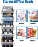Thumbnail 6 de Hioya Over-The-Door Storage Organizer for Bathrooms 5-Shelf Camper 📦