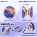 Thumbnail 1 de Hksod C2 Yo-Yo Responsive Metal Kit with 10 Strings 🎯