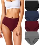 Thumbnail 1 de HOHOCHIN Women's Seamless High-Waisted Tummy Control Briefs 4-pack 🩲