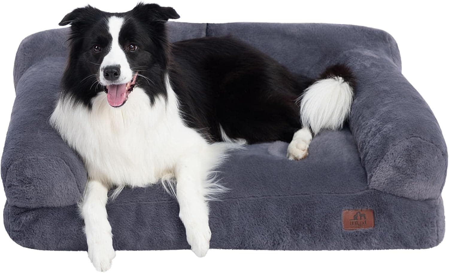Hollypet Fluffy Plush Pet Sofa L for Dogs 🐶
