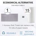 Thumbnail 6 de Homaxy 13 x 28 Cotton Terry Kitchen Towels, 4-Pack 🧻