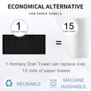 Thumbnail 6 de Homaxy 13 x 28 Cotton Terry Kitchen Towels, 4-Pack 🧺