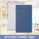 Thumbnail 4 de Homaxy Premium Cotton Kitchen Towels 12-pack 16"x28" 🧻