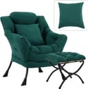 Thumbnail principal de HomEastlly Lazy Chair with Ottoman, peach green 🪑