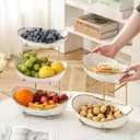 Thumbnail 4 de HOMKULA Ceramic 3-Tier Fruit Bowl for Countertop 🍽️