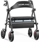 Thumbnail principal de HOMLAND Bariatric Rollator Walker 500 lb capacity 🚶♂️