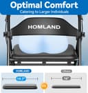 Thumbnail 3 de HOMLAND Bariatric Rollator Walker 500 lb capacity 🚶♂️