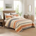 Thumbnail 1 de Homzard Quilt King Size cotton striped comforter set 🛏️