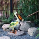 Thumbnail 3 de HONGLAND 19 Inch Solar Pelican Garden Statue 🦅