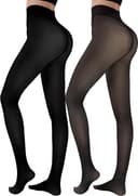 Thumbnail 2 de HONGTEYA Fleece Lined Tights 2 Pairs 🧦