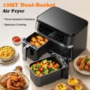 Thumbnail 3 de HoninJoy 12QT Dual Basket Air Fryer 🍳