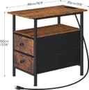 Thumbnail 2 de HOOBRO BF486UBZ01 End Table with Charging Station 🪑