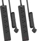 Thumbnail principal de HOPOW Flat Plug Power Strip 1700J surge protector 🔌