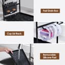 Thumbnail 3 de Housolution 8-Slot Tumbler Drying Rack for 40 oz Bottles 🧴