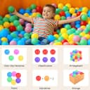 Thumbnail 3 de Hovenlay Plastic Crush-Resistant Balls for Kids 7 Bright Colors Toy Storage 🧸