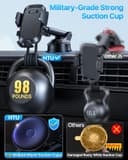 Thumbnail 1 de HTU 98+ LBS car phone mount for dashboard 📱
