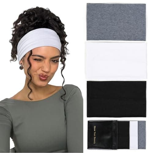 Huachi Wide Headbands Boho Non-Slip Headband 🎧