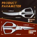 Thumbnail 5 de HUUSK Kitchen Scissors Set stainless steel kitchen shears ✂️