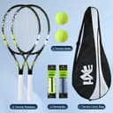 Thumbnail 6 de HXE Tennis Racket Set for Adults 27" with 2 Balls & Carry Bag 🎾