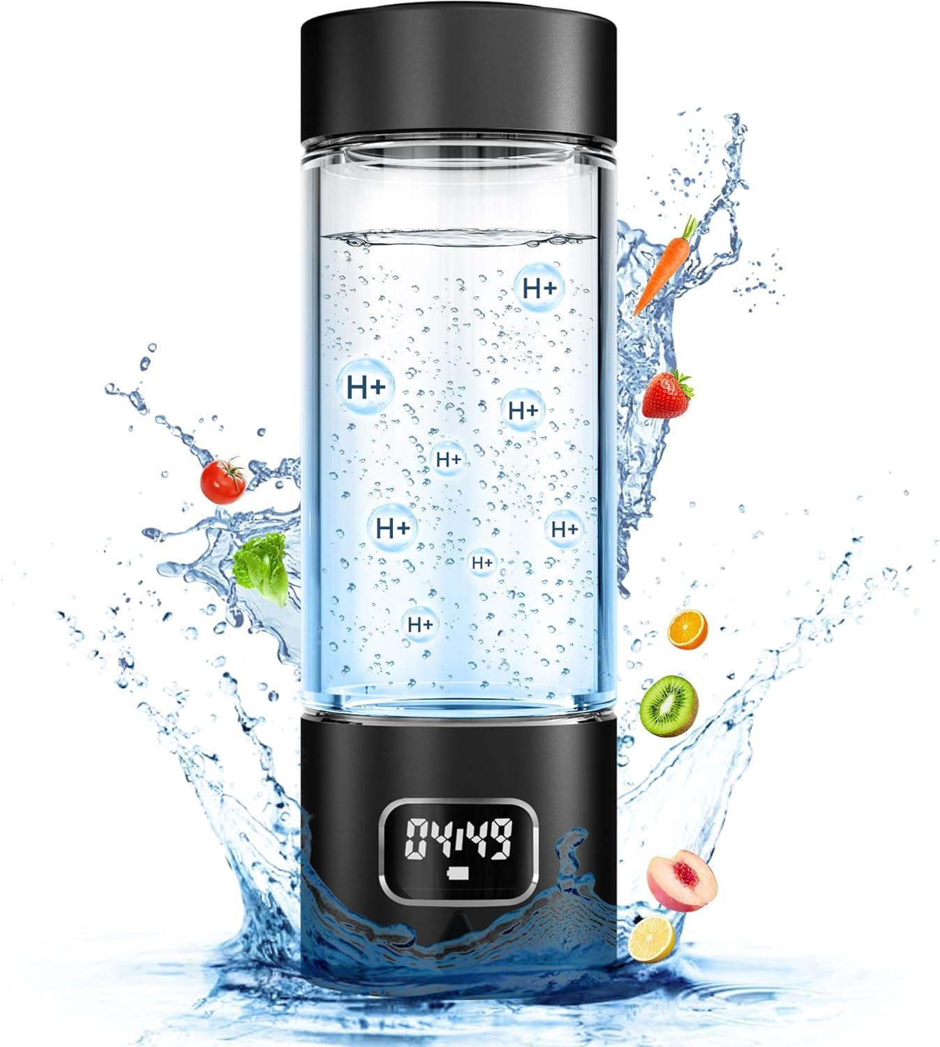 Hydrogen Water Bottle: Portable, Rechargeable 340ml ⌚