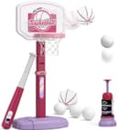 Thumbnail principal de HYES 2 in 1 Kids Basketball Hoop and T‑Ball Set, Adjustable 🎯