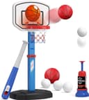 Thumbnail principal de HYES 2 in 1 Kids Basketball Hoop and T Ball Set, Adjustable 🎯