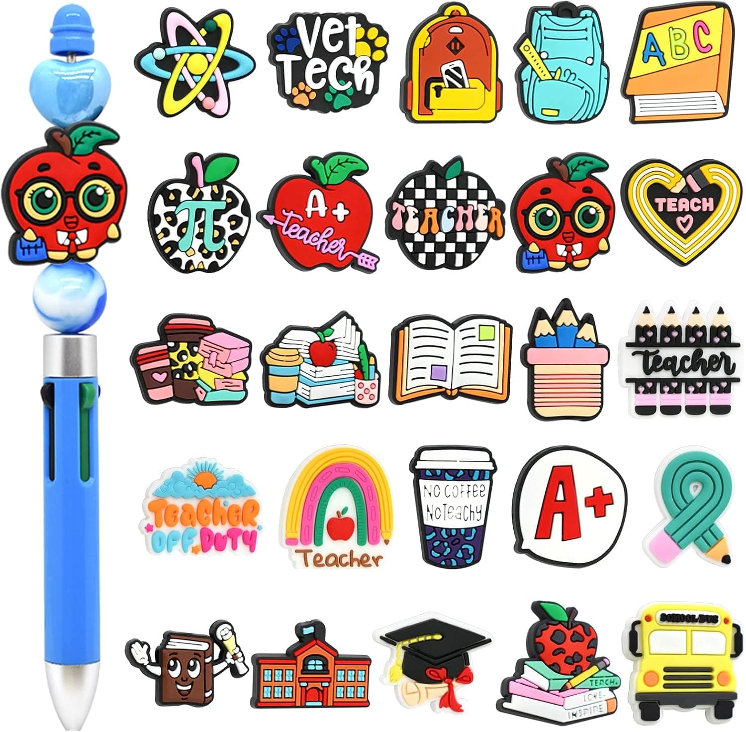 Ibuclein 25 Silicone Focal Beads for DIY Jewelry 🧵