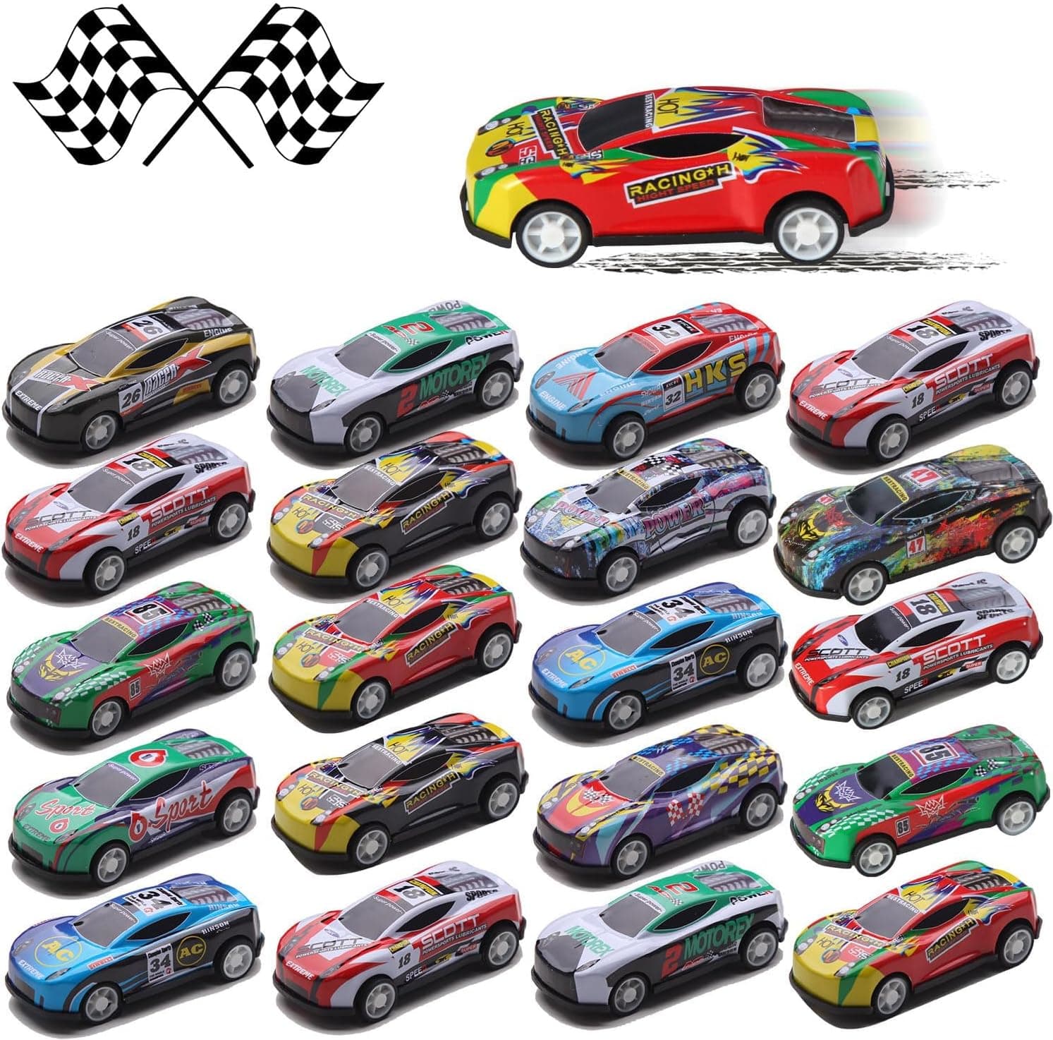 iFunLong 30-Pack Pull Back Cars for Kids 🚗