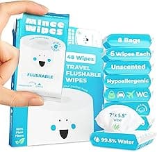 Impossibly Compact Flushable Wipes, 48 count 📦