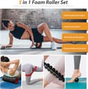 Thumbnail 1 de 5 in1 Foam Roller Set—Deep Muscle Massage 🧘♀️