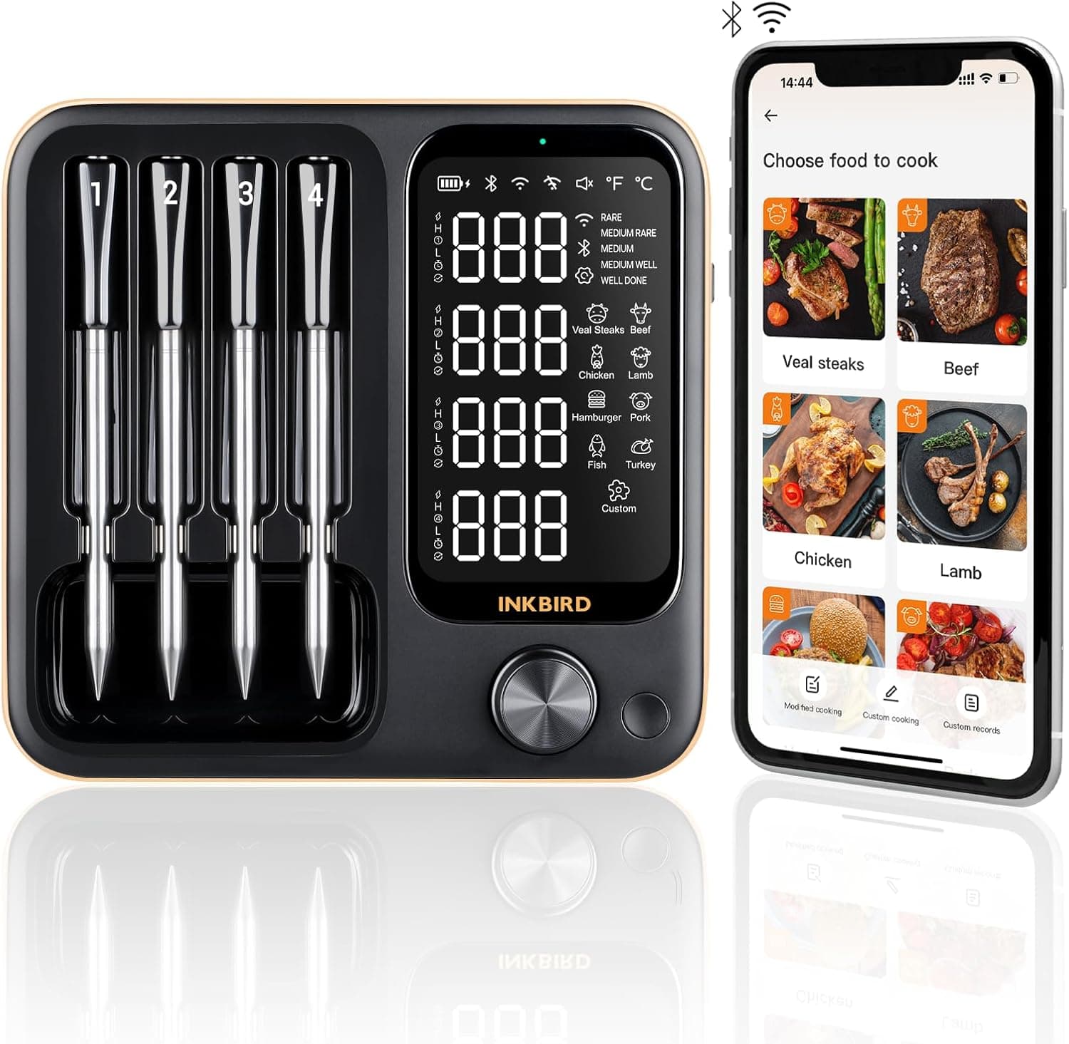 INKBIRD Wireless Meat Thermometer 4-Probe 🍖