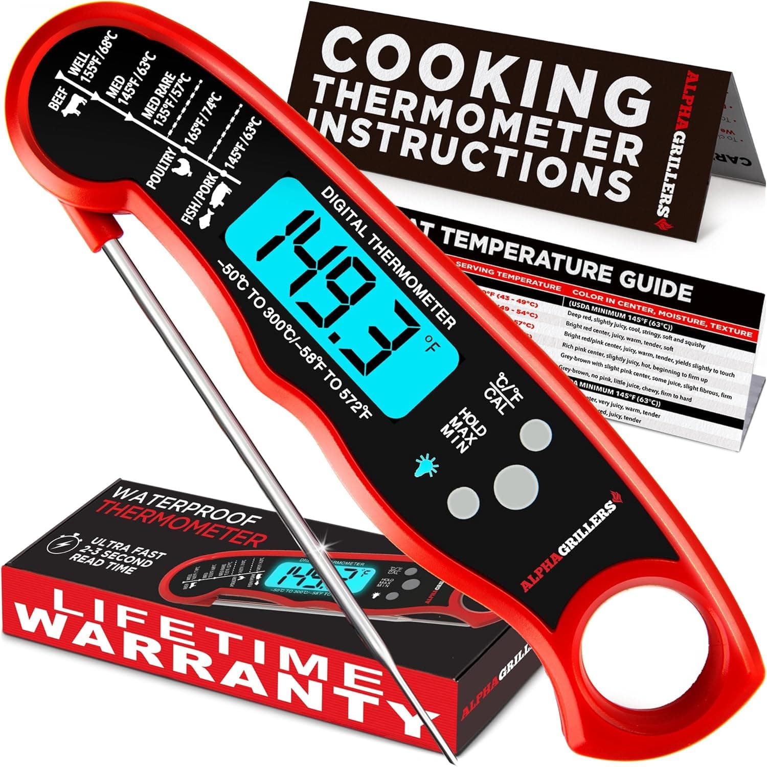 Instant-Read Magnetic Meat Thermometer 🍖