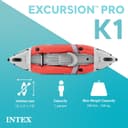 Thumbnail 1 de INTEX Excursion Pro K1 Inflatable Kayak 1‑Person 🚣♂️