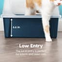 Thumbnail 6 de IRIS USA XX-Large Cat Litter Box 30" Navy 🐱