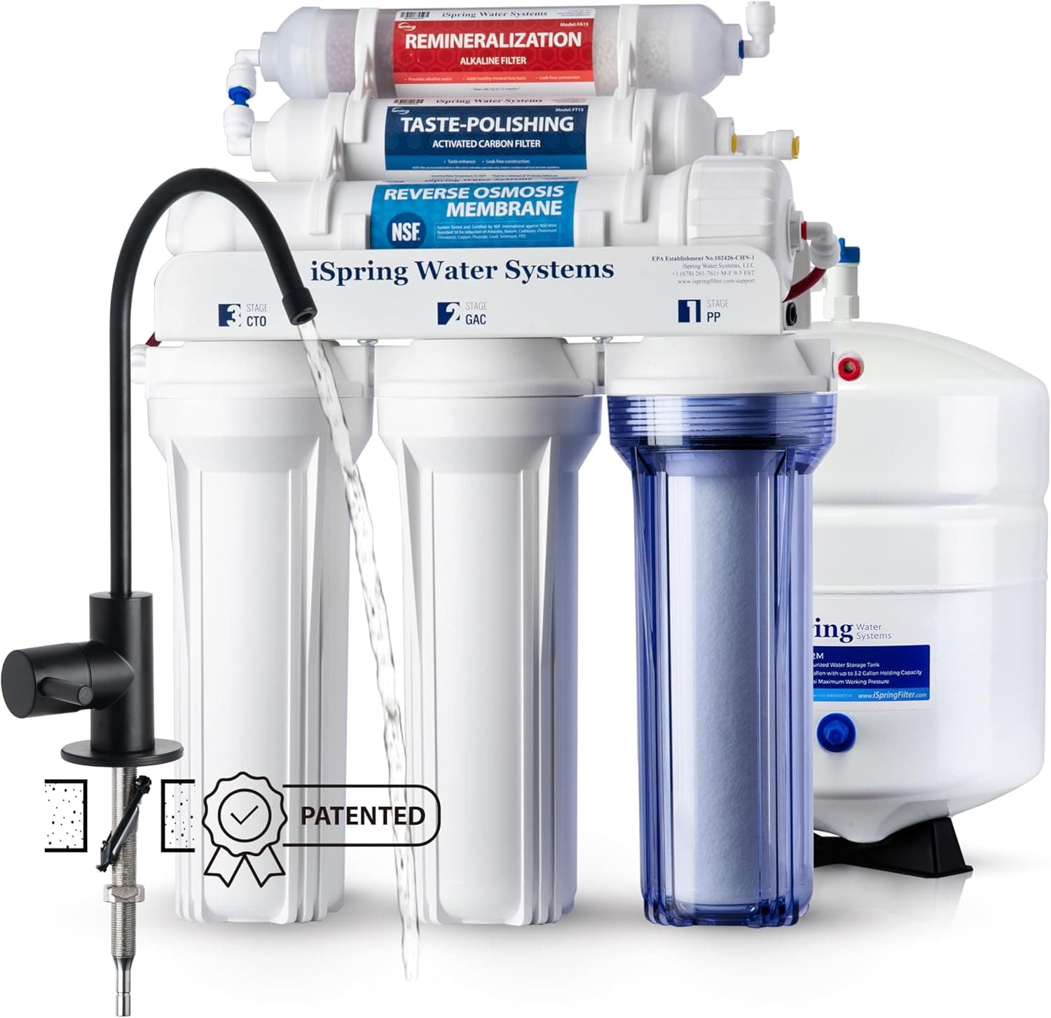 iSpring RCC7AK-BLK Alkaline 6-Stage RO System 🚰