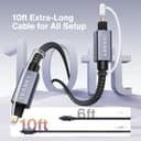 Thumbnail 1 de IVANKY Optical Audio Cable 10ft Toslink 🎧