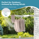 Thumbnail 3 de JAUREE Wall Mounted Drying Rack with 18 Hooks ⌚