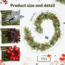 Thumbnail 3 de JDKPK 6FT Cedar Garland Decor with Lights 🎄