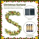 Thumbnail 4 de JDKPK 6FT Cedar Garland Decor with Lights 🎄