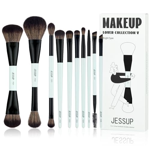 Jessup T500 10pc makeup brush set 🪞