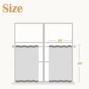 Thumbnail 6 de jinchan Striped Linen Kitchen Curtains 30" Tier Panels 🪟