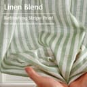 Thumbnail 4 de jinchan Striped Linen Kitchen Curtains 30" sage green curtains 🪟